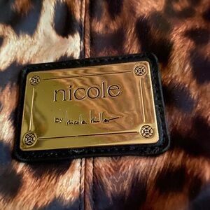 Nicole miller leopard print shoulder bag